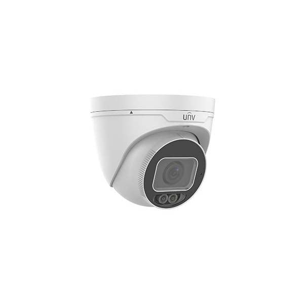 4K UltraHD 24/7 Color Weatherproof Turret IP Security Camera with a 4mm Fixed Lens and a Built-In Mic (IPC3638SEADF40KWLI0)