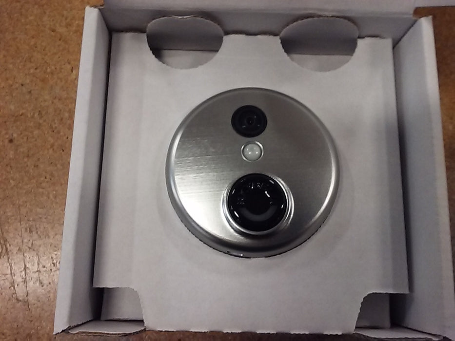 Alarm.com Wi-Fi Doorbell Camera | SkyBell HD (Satin Nickel)