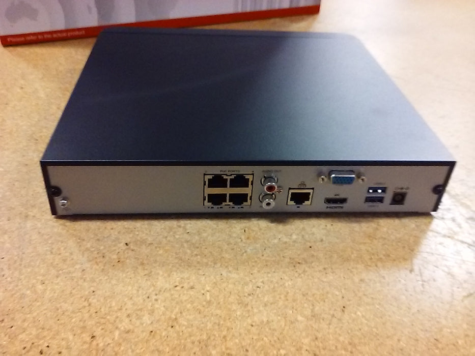 4 Channel 4K Ultra HD PoE NVR with 1 SATA HDD Bay (NVR30104XP4)